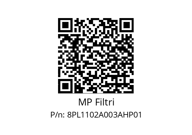  PL-110-2-A03-A-H-P01 MP Filtri 8PL1102A003AHP01