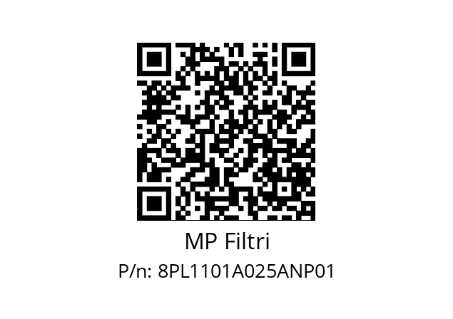  PL-110-1-A25-A-N-P01 MP Filtri 8PL1101A025ANP01