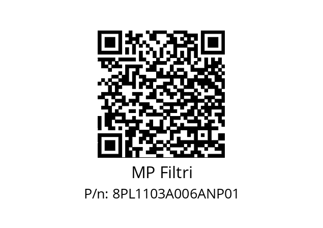  PL-110-3-A06-A-N-P01 MP Filtri 8PL1103A006ANP01