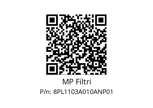  PL-110-3-A10-A-N-P01 MP Filtri 8PL1103A010ANP01