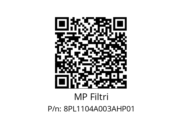  PL-110-4-A03-A-H-P01 MP Filtri 8PL1104A003AHP01