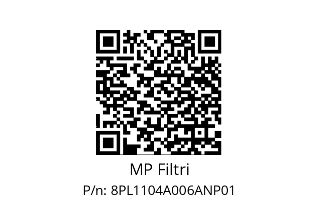  PL-110-4-A06-A-N-P01 MP Filtri 8PL1104A006ANP01