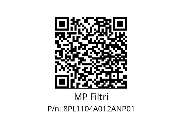  PL-110-4-A12-A-N-P01 MP Filtri 8PL1104A012ANP01