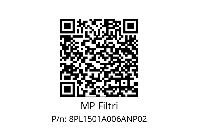  PL-150-1-A06-A-N-P02 MP Filtri 8PL1501A006ANP02