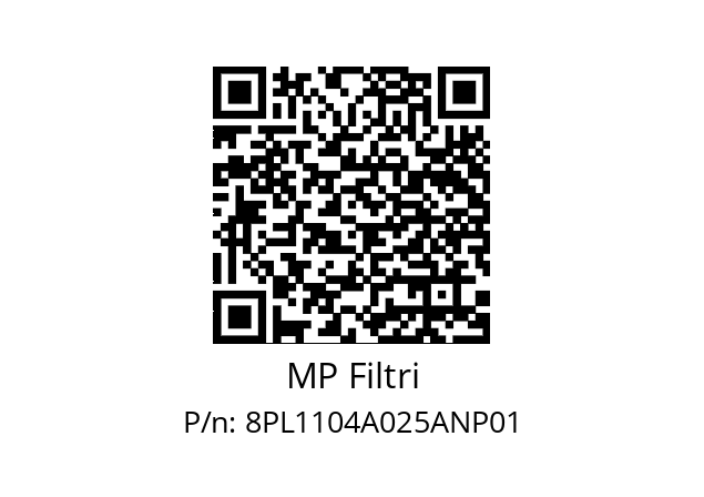  PL-110-4-A25-A-N-P01 MP Filtri 8PL1104A025ANP01