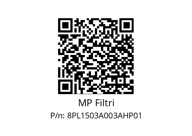  PL-150-3-A03-A-H-P01 MP Filtri 8PL1503A003AHP01