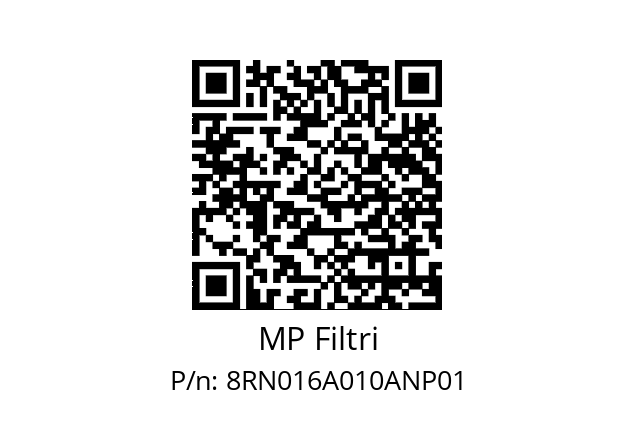  RN-016-A010-A-N-P01 MP Filtri 8RN016A010ANP01