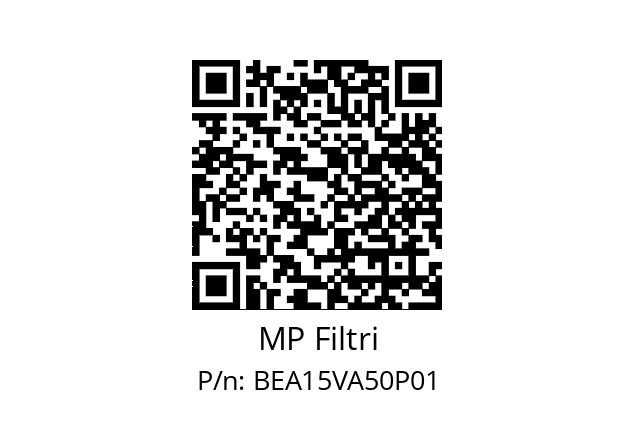  BE-A-15-V-A-50-P01 MP Filtri BEA15VA50P01