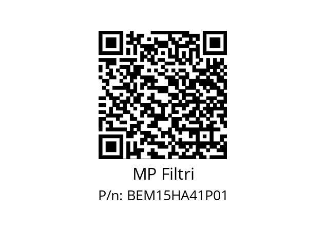  BE-M-15-H-A-41-P01 MP Filtri BEM15HA41P01