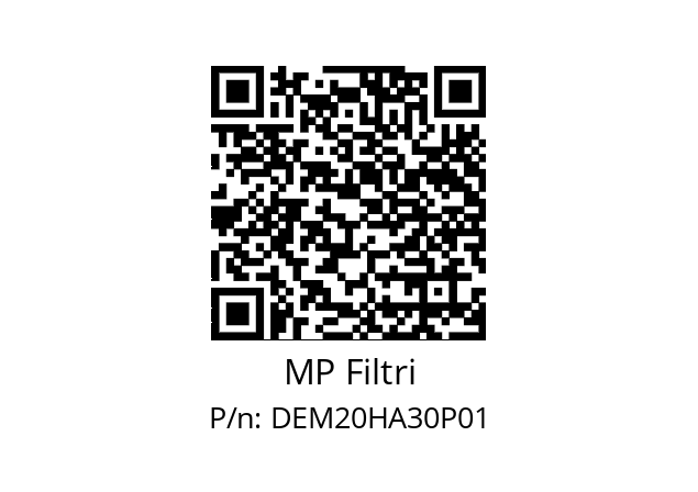  DE-M-20-H-A-30-P01 MP Filtri DEM20HA30P01