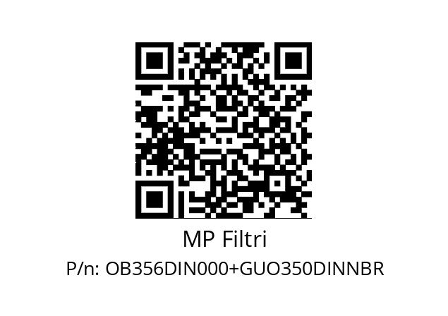   MP Filtri OB356DIN000+GUO350DINNBR