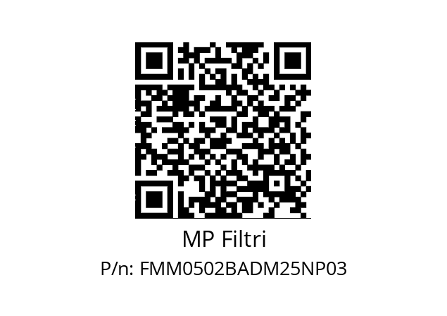   MP Filtri FMM0502BADM25NP03