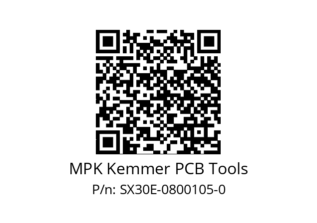   MPK Kemmer PCB Tools SX30E-0800105-0