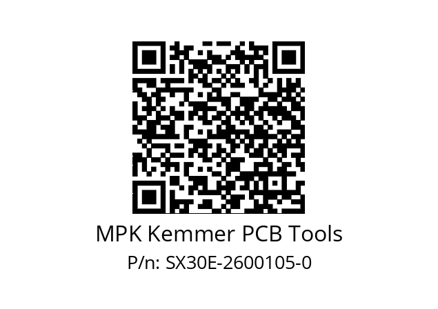   MPK Kemmer PCB Tools SX30E-2600105-0