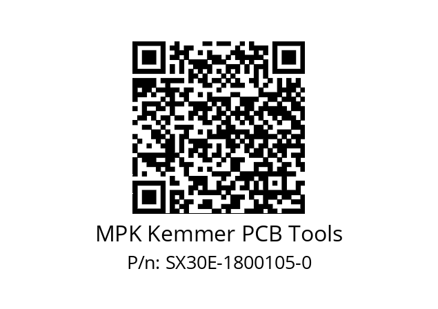   MPK Kemmer PCB Tools SX30E-1800105-0