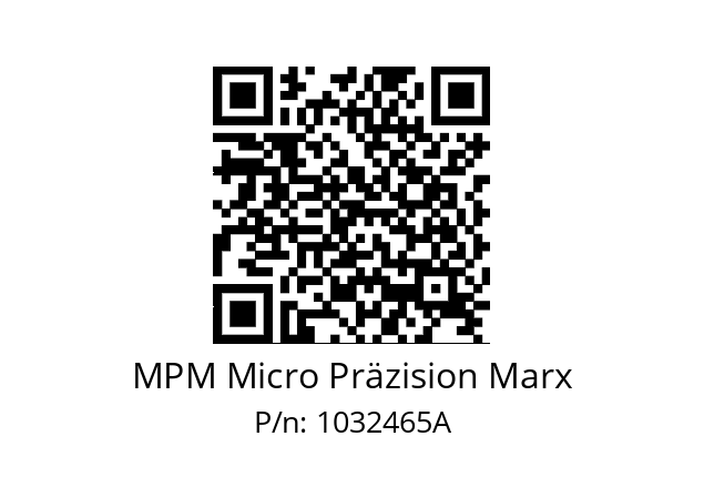   MPM Micro Präzision Marx 1032465A