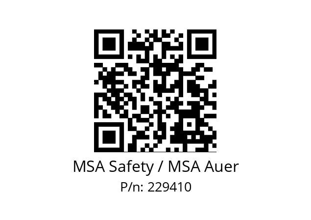   MSA Safety / MSA Auer 229410