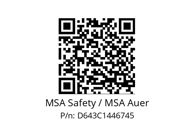   MSA Safety / MSA Auer D643C1446745