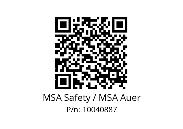   MSA Safety / MSA Auer 10040887