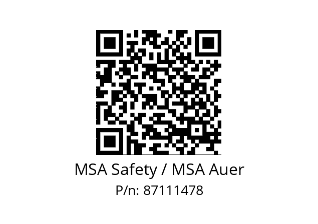   MSA Safety / MSA Auer 87111478