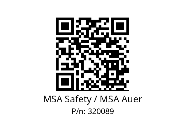   MSA Safety / MSA Auer 320089