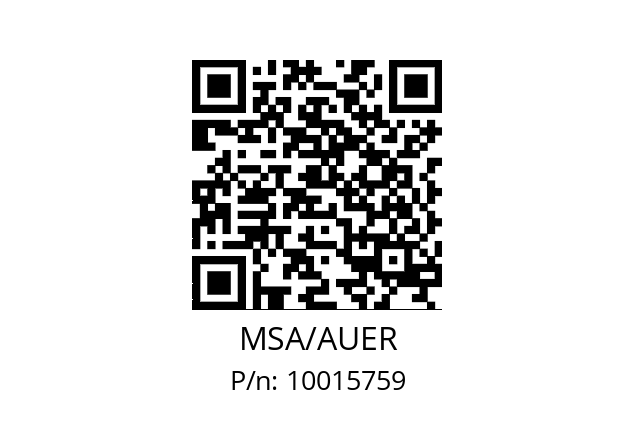   MSA/AUER 10015759