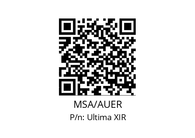   MSA/AUER Ultima XIR