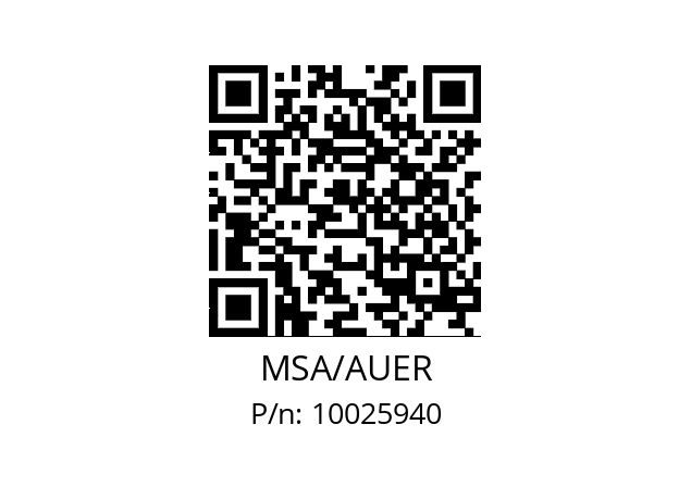   MSA/AUER 10025940