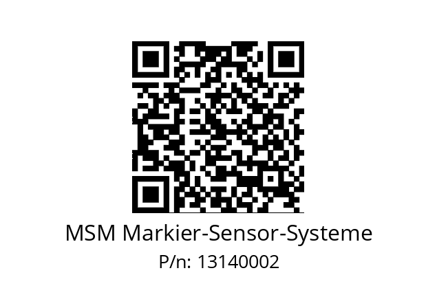   MSM Markier-Sensor-Systeme 13140002