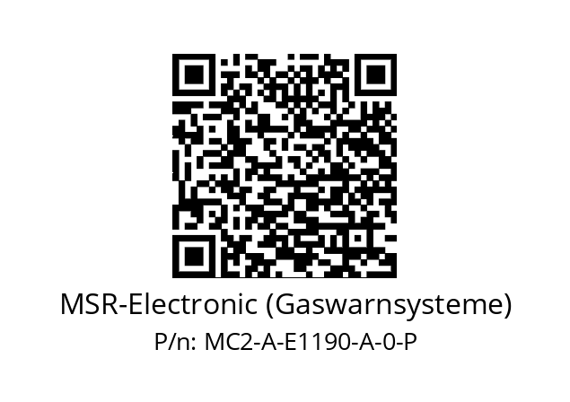   MSR-Electronic (Gaswarnsysteme) MC2-A-E1190-A-0-P