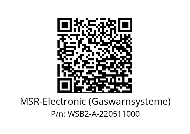   MSR-Electronic (Gaswarnsysteme) WSB2-A-220511000