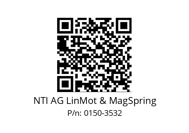   NTI AG LinMot & MagSpring 0150-3532