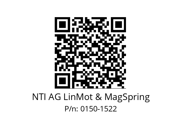   NTI AG LinMot & MagSpring 0150-1522