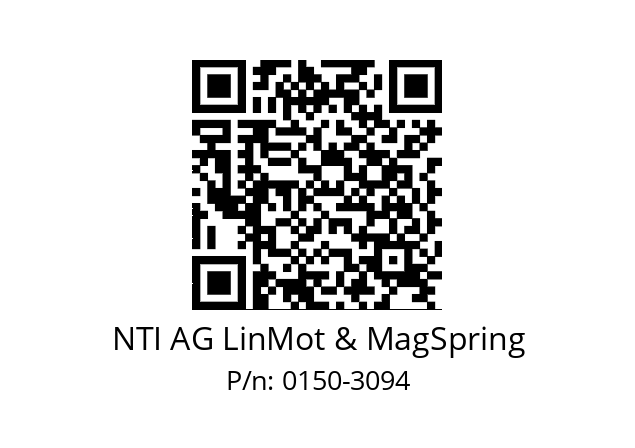   NTI AG LinMot & MagSpring 0150-3094