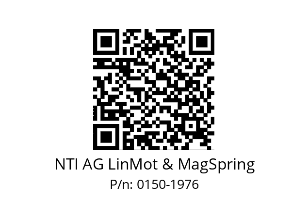   NTI AG LinMot & MagSpring 0150-1976