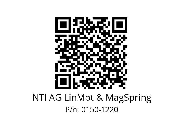   NTI AG LinMot & MagSpring 0150-1220