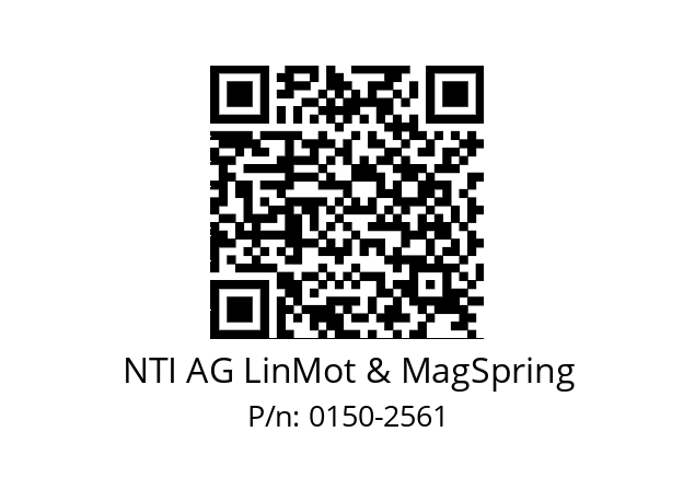   NTI AG LinMot & MagSpring 0150-2561