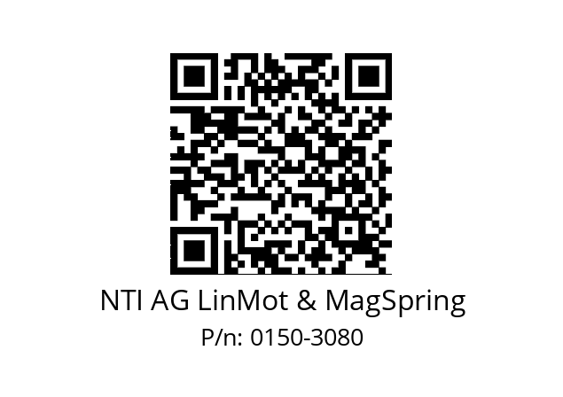   NTI AG LinMot & MagSpring 0150-3080