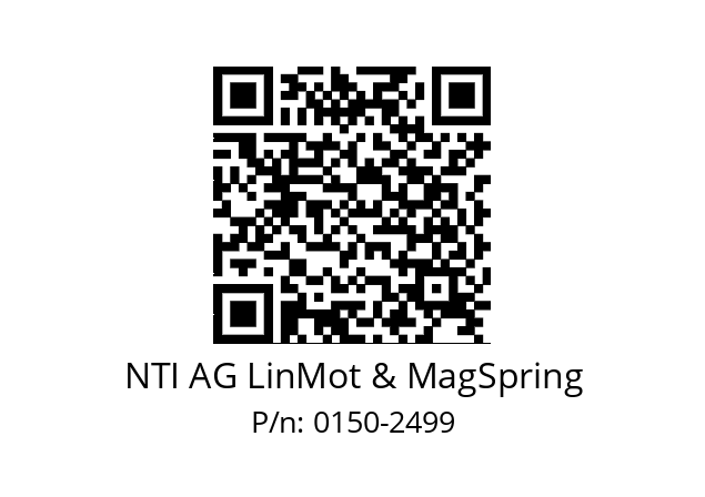   NTI AG LinMot & MagSpring 0150-2499