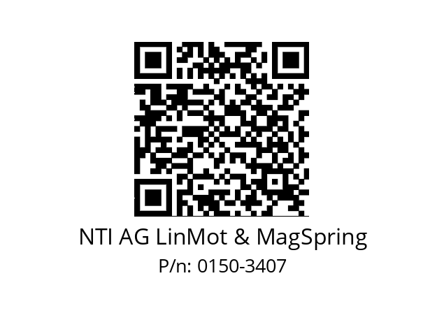   NTI AG LinMot & MagSpring 0150-3407