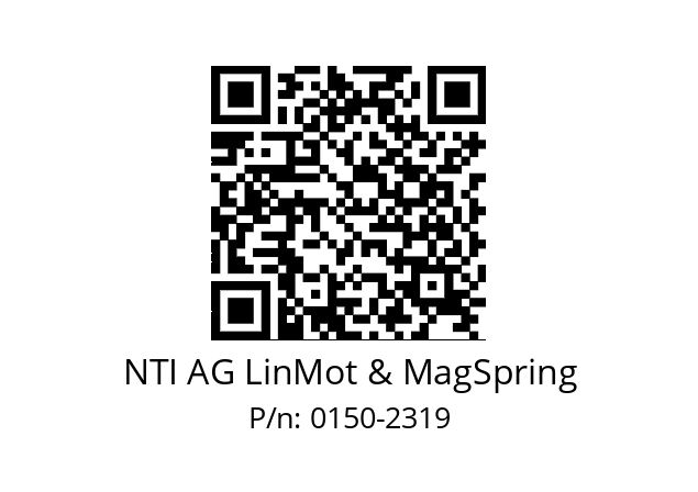   NTI AG LinMot & MagSpring 0150-2319