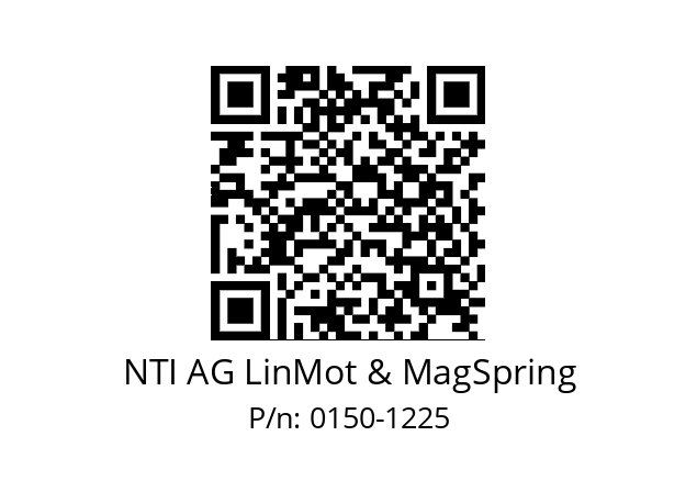   NTI AG LinMot & MagSpring 0150-1225