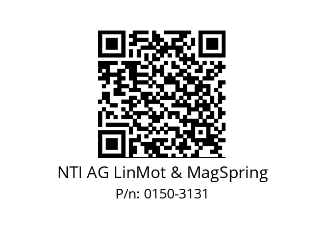   NTI AG LinMot & MagSpring 0150-3131