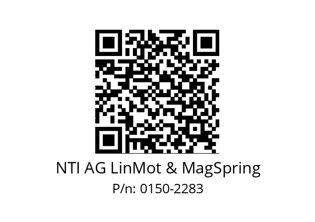   NTI AG LinMot & MagSpring 0150-2283