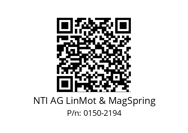   NTI AG LinMot & MagSpring 0150-2194