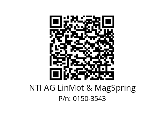  PA10-70/28 NTI AG LinMot & MagSpring 0150-3543