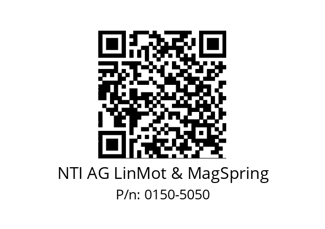   NTI AG LinMot & MagSpring 0150-5050