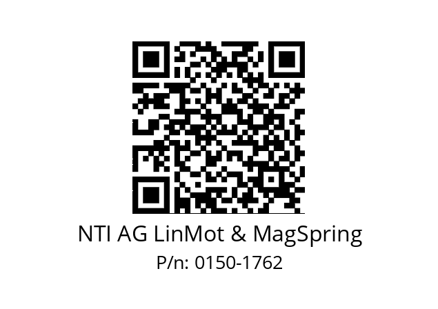   NTI AG LinMot & MagSpring 0150-1762