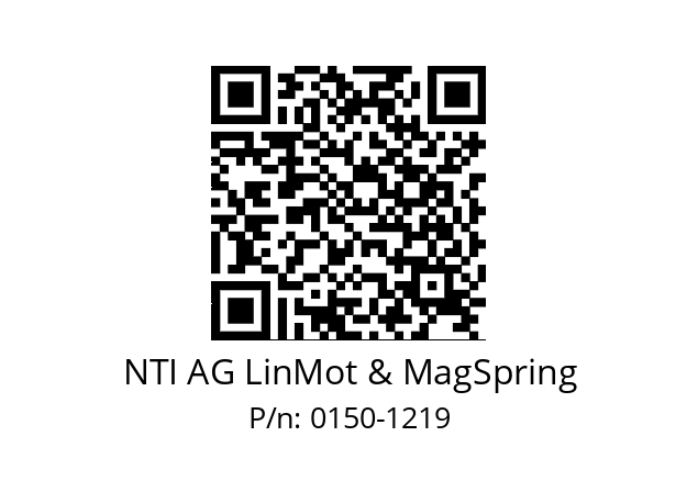   NTI AG LinMot & MagSpring 0150-1219