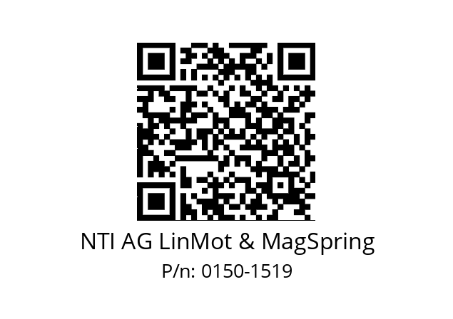   NTI AG LinMot & MagSpring 0150-1519